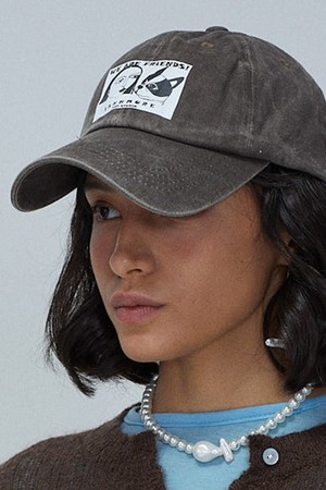 Signature Printed Baseball Cap_ 시그니처 프린트 야구모자
