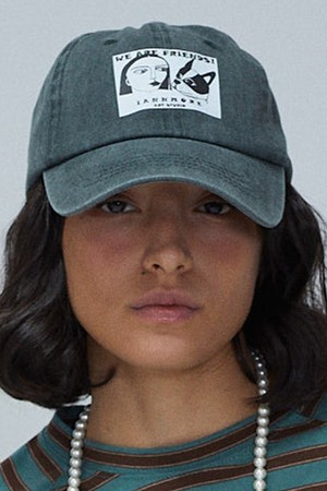 Signature Printed Baseball Cap_ 시그니처 프린트 야구모자