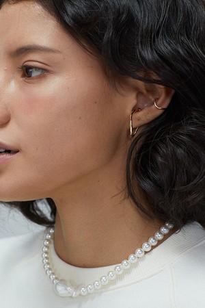 Fluid Wave Ear Cuff Set _ 부드러운 물결 모양의 이어커프 세트
