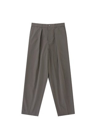 [Easy line] 1Pleats banding chino (cocoa)