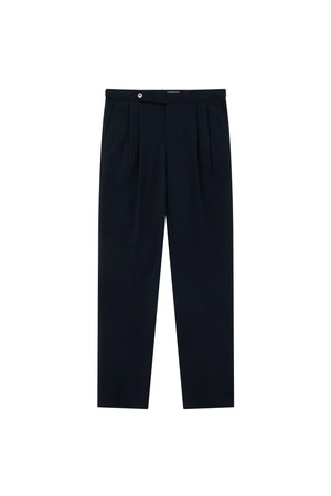 Essential Gaberdine cotton 2Pleats Easy chino (NAVY)