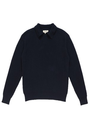 Essential Collar jumper (Navy)