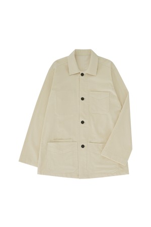 Comfort Corduroy Chore Jacket (Ecru)