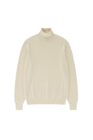 Wool soft Turtle Neck Knit (Ecru)