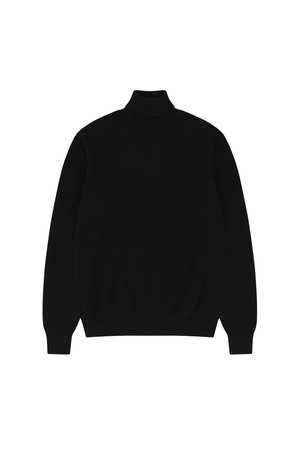 Wool soft Turtle Neck Knit (Black)