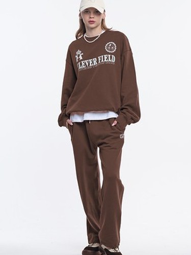 Sweat Track Multi Wide Pants_Brown-a