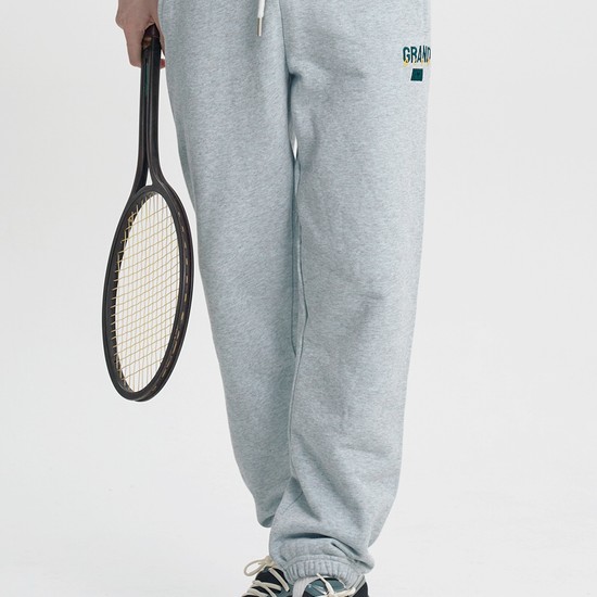 GRAND BANDING SWEAT JOGGER PANTS_ GRAY