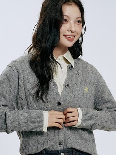 Signature Heritage Cable Cardigan_Gray-a