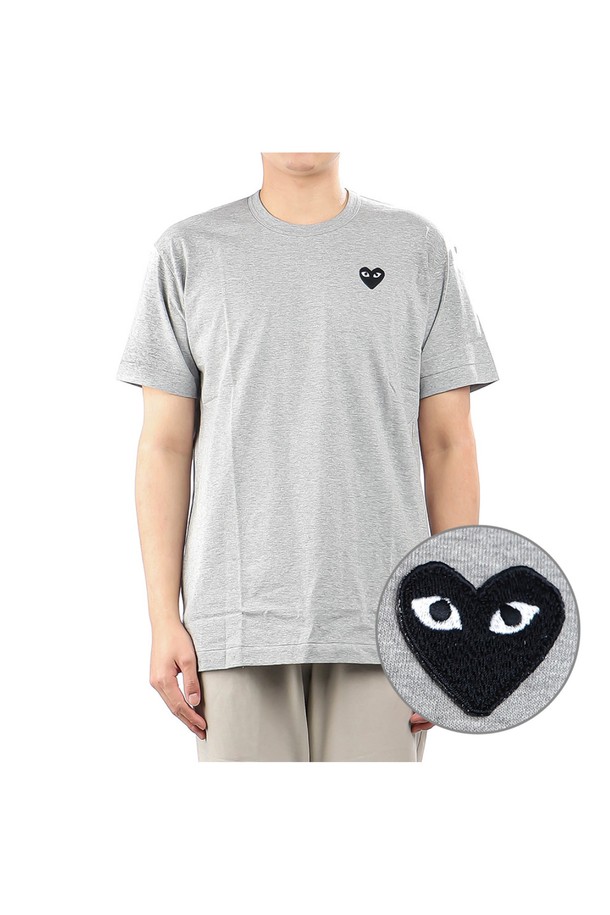 꼼데가르송] (P1T076 Grey) 남성 반팔 티셔츠_Comme Des Garçons