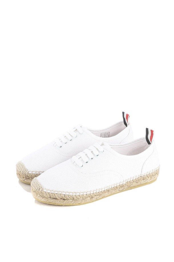 THOM BROWNE - 스니커즈 - [톰브라운] (FFF138A F0102 100) 여성 Heritage Trainer 에스파듀 슬립온