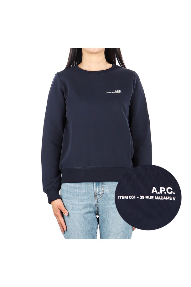 A.P.C. - 긴팔티셔츠 - [아페쎄] (COFBQ F27663 IAK) 여성 ITEM F 맨투맨