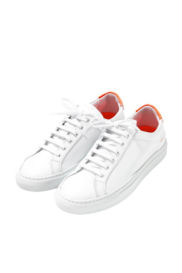 COMMON PROJECTS - 스니커즈 - [커먼프로젝트] 여성 레트로 로우 스니커즈 (3893 3080 WHITE ORANGE)