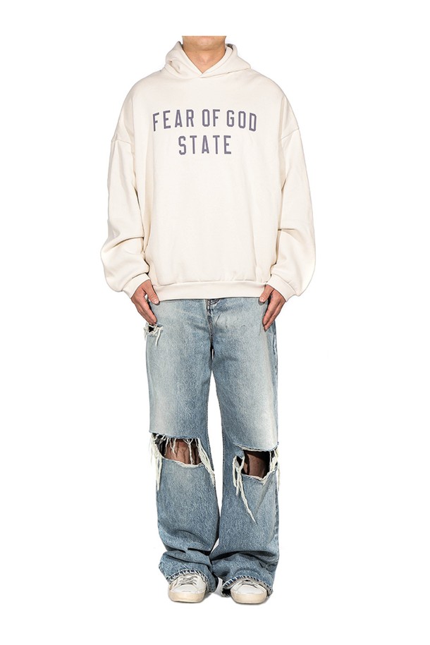 FEAR OF GOD - 스웨트셔츠 - [피어오브갓] 24FW 남성 플리스 후드 맨투맨 (192BT246252F SHELL)