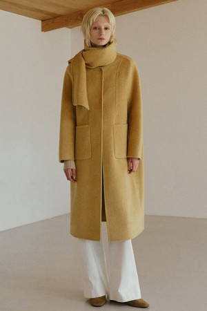 카라리스 머플러 핸드메이드 코트 [옐로우]