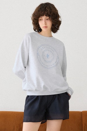 시그니처 로고 스웻 셔츠 [라이트 그레이]