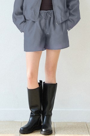 실키 새틴 쇼츠 [블루 그레이]