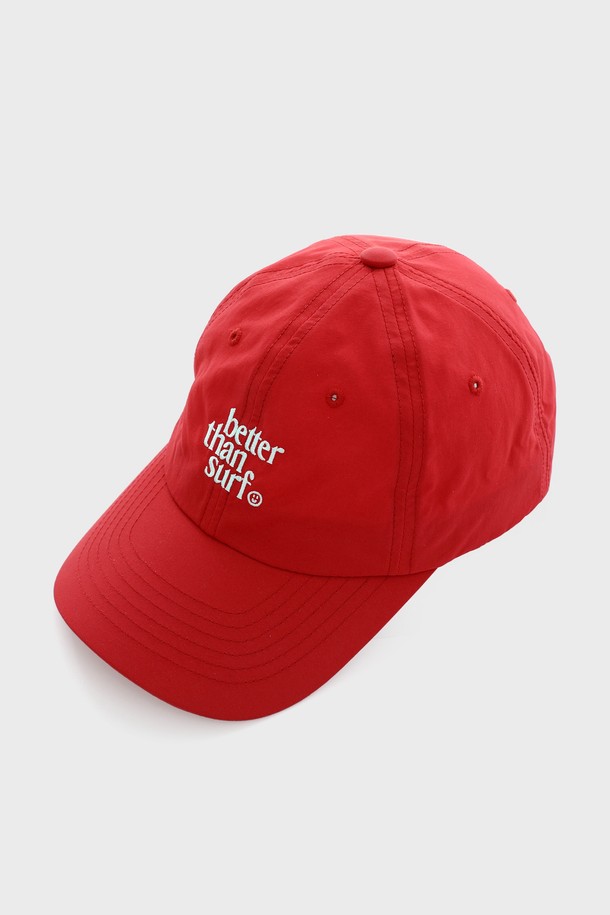 BETTER THAN SURF - 모자 - [BETTER THAN SURF] Smile Logo Beach Cap - Red