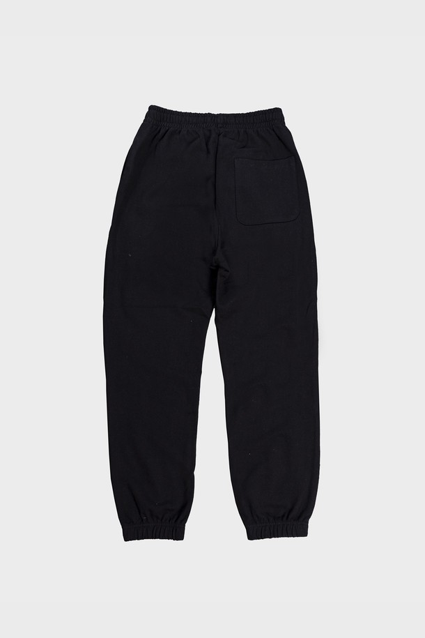 BETTER THAN SURF - 롱팬츠 - [BETTER THAN SURF] SMILE LOGO SWEAT LONG PANTS - black