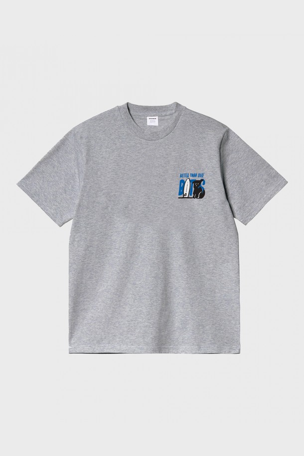 BETTER THAN SURF - 반팔티셔츠 - [BETTER THAN SURF] BTSurf Tee - Grey