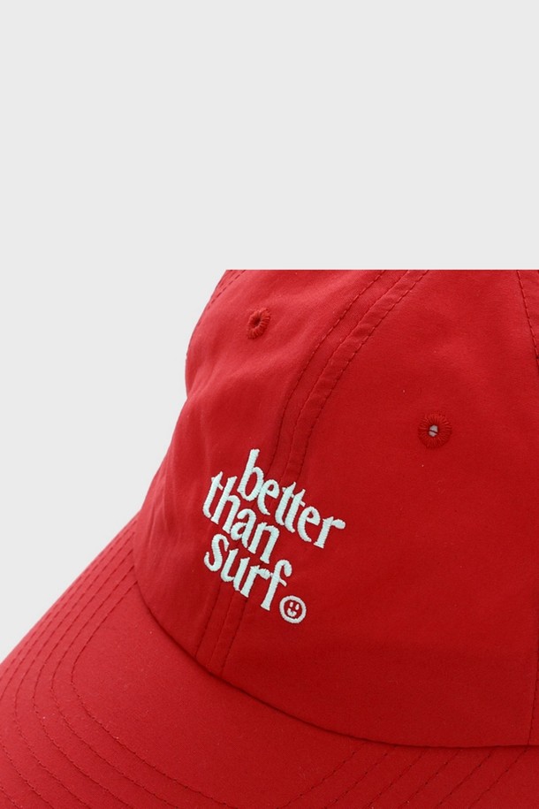 BETTER THAN SURF - 모자 - [BETTER THAN SURF] Smile Logo Beach Cap - Red