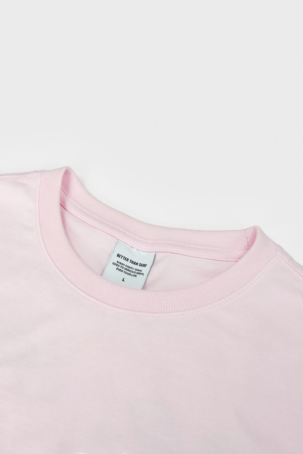 BETTER THAN SURF - 반팔티셔츠 - [BETTER THAN SURF] Surf Shop Tee - Pink