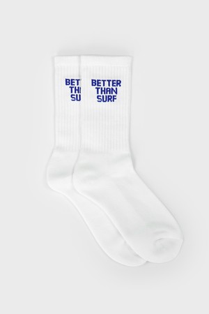 [BETTER THAN SURF] Better Than Surf Socks - White