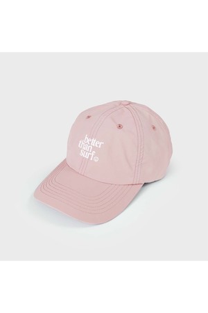 [BETTER THAN SURF] SMILE LOGO BEACH CAP - PALE PINK