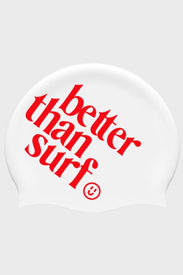 BETTER THAN SURF - 스윔웨어 - LOGO ORG SWIM CAP - RED