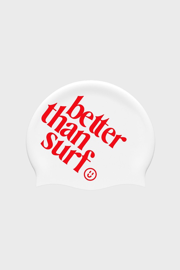 BETTER THAN SURF - 스윔웨어 - LOGO ORG SWIM CAP - RED