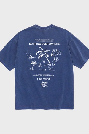 PARADISE PIGMENT TEE - VIOLET BLUE