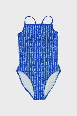 ORG STRIPE SWIMSUIT - BLUE