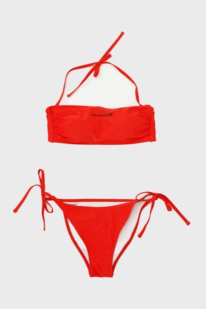 ORG SOLID BIKINI - RED