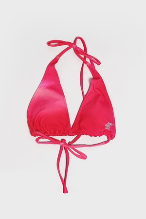 TAN BIKINI TOP - PLUM PINK