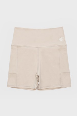 ACTIVE SHORT LEGGINGS - SAND