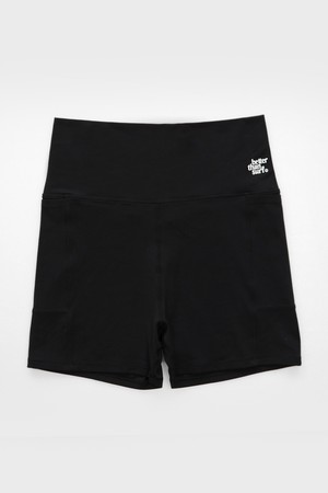 ACTIVE SHORT LEGGINGS - BLACK