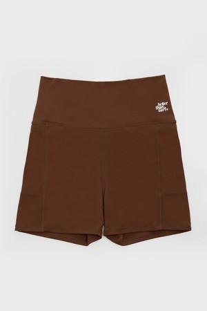 ACTIVE SHORT LEGGINGS - MOCHA