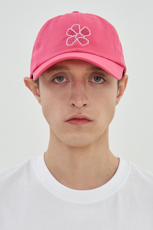 UNALLOYED - 모자 - FLOWER BALL CAP / PINK