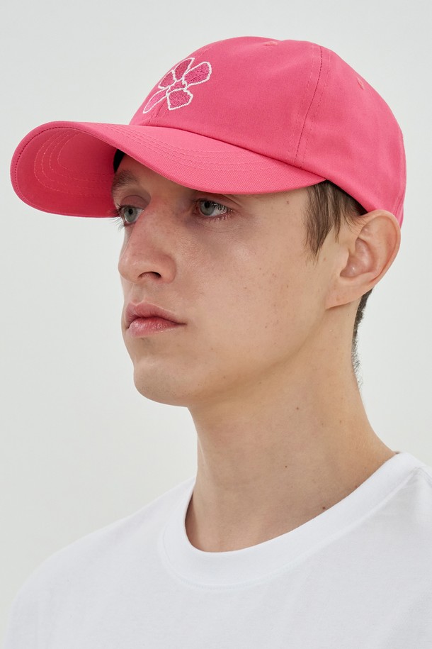 UNALLOYED - 모자 - FLOWER BALL CAP / PINK