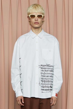 SHEET MUSIC SHIRT / WHITE