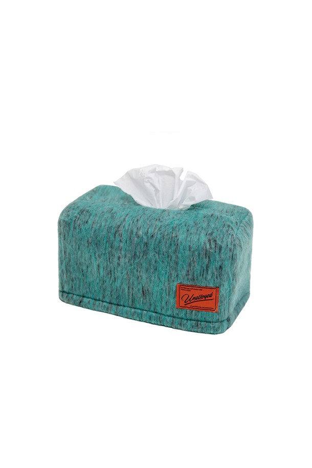 UNALLOYED - 홈패브릭 - SHAGGY TISSUE COVER / MINT