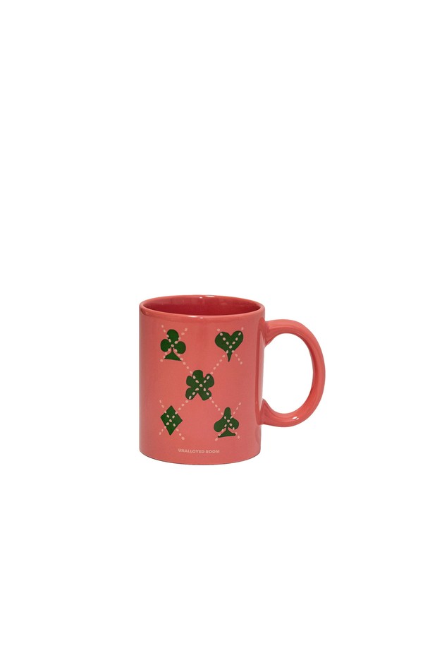 UNALLOYED - 테이블웨어 - ARGYLE POKER MUG / PINK