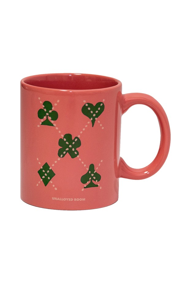 UNALLOYED - 테이블웨어 - ARGYLE POKER MUG / PINK