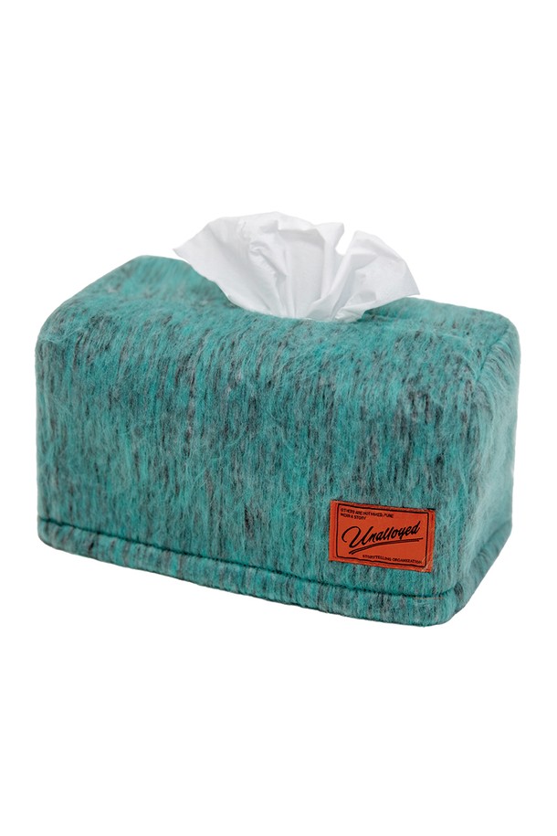 UNALLOYED - 홈패브릭 - SHAGGY TISSUE COVER / MINT