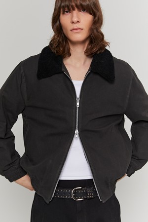 Work Wax Down Jacket (Charcoal)