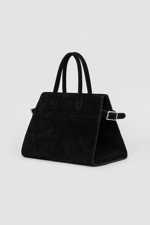 Calf Suede Classic Tough Work Bag (Black)