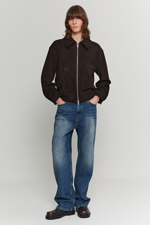 Torino Suede Lether Jacket (Deep Brown)