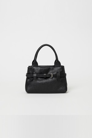 Cow Vegetable Belted Mini Bag (Black)