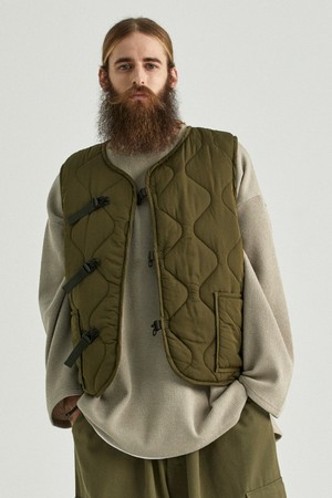 CB QUILTING PADDING VEST (KHAKI)