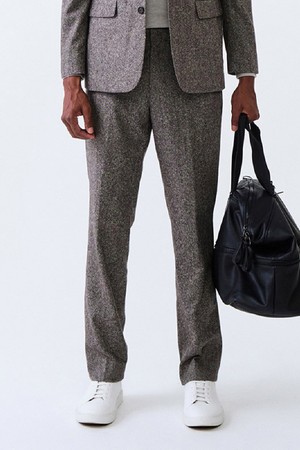 [BLACK LABEL] 클래식핏 MARLANE 홈스펀 수트팬츠 (베이지)