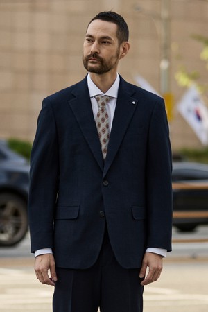 ITALY MARLANE 에센셜 울 수트 자켓_네이비 (클래식핏)